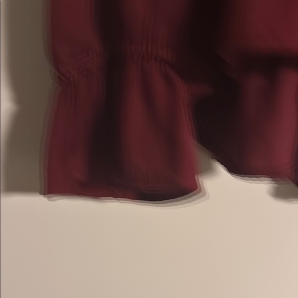 GAP Red Long Sleeve Tie Front Blouse - Picture 5 of 6